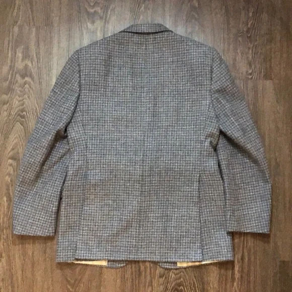 Vintage Samuelsohn Grey Tweed Houndstooth Blazer - Picture 13 of 17